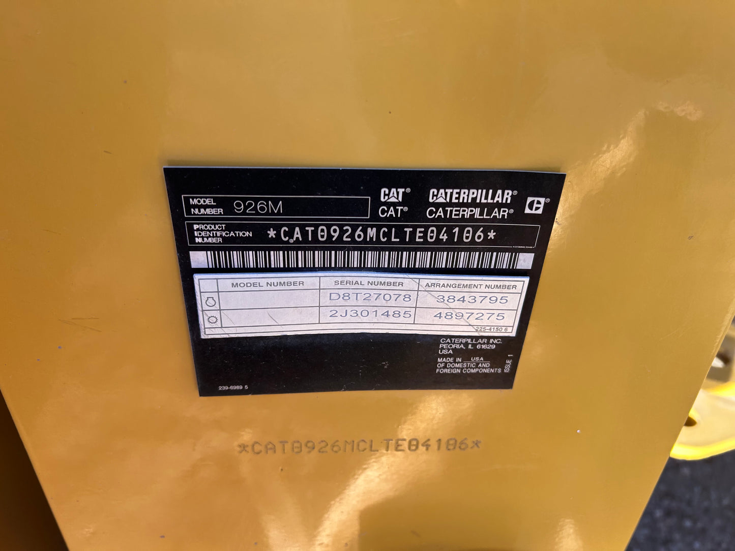 2016 Cat 926M Pay Loader